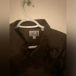 "XL Panhandle Slim Cowboy Shirt, Brown - Western Charm!"